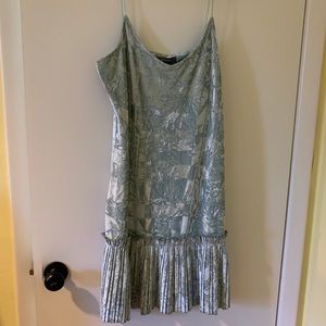 Crushed velvet cocktail dress